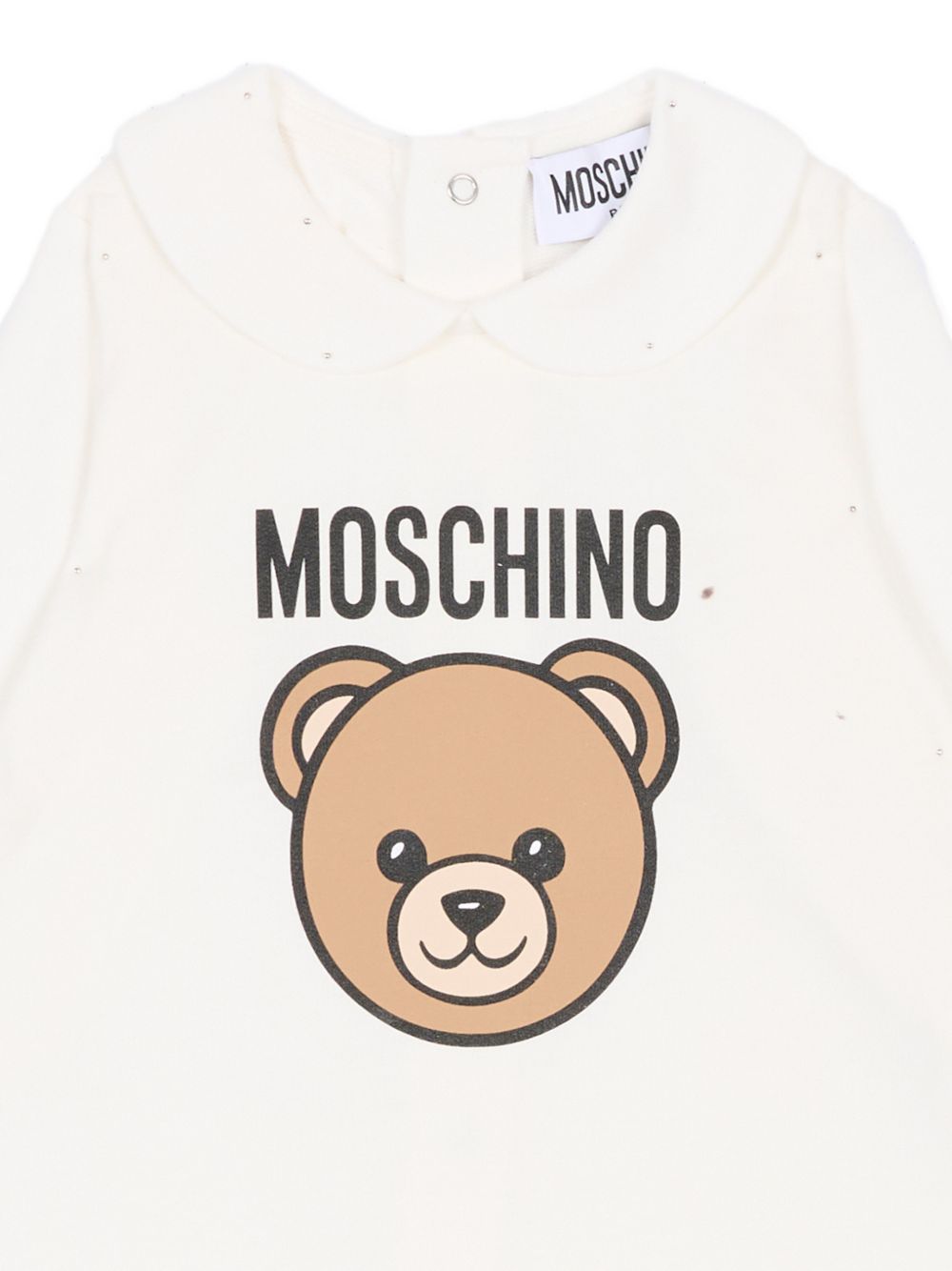 Tutina bianca per neonato MUY098LCA19 10063 Moschino Kids 
