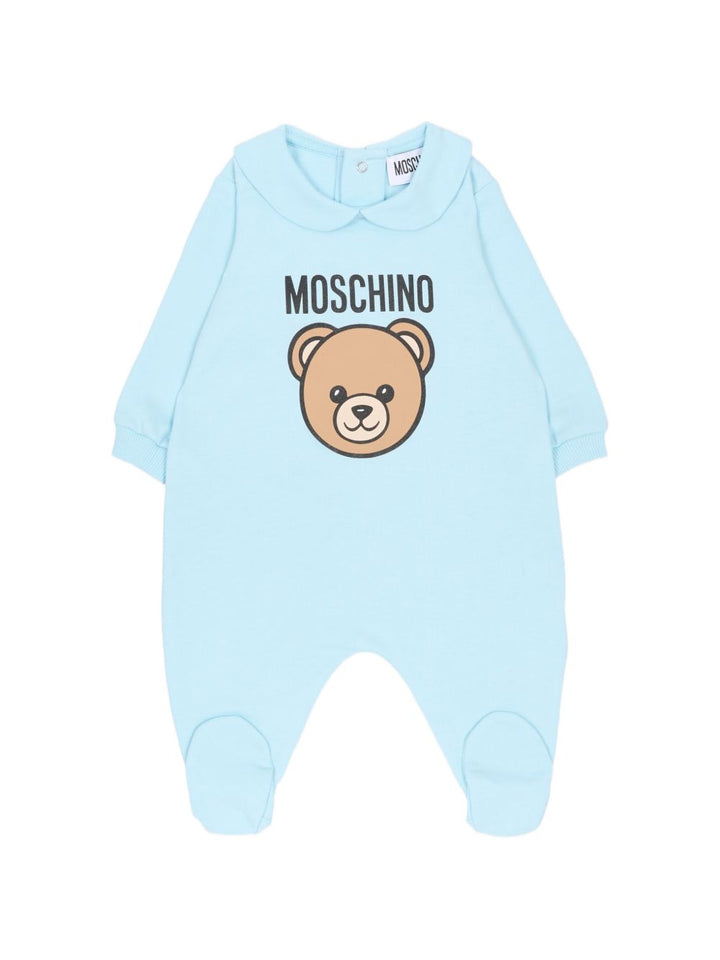 Tutina azzurra per neonato MUY098LCA19 40304 Moschino Kids 