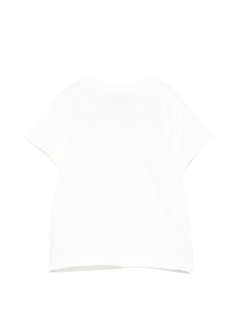 T-shirt bianca per neonato MZM047LAA01 10063 Moschino Kids 
