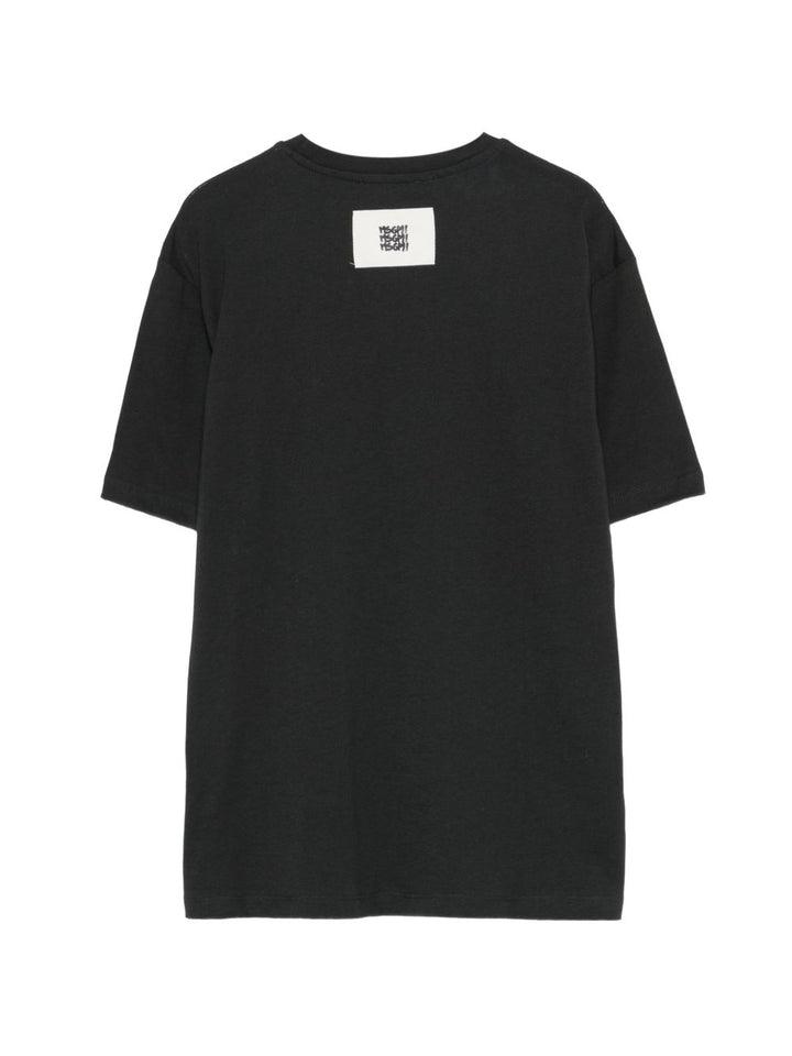 T-shirt nera per bambino S6MSJBTH227 MS040 Msgm Kids 