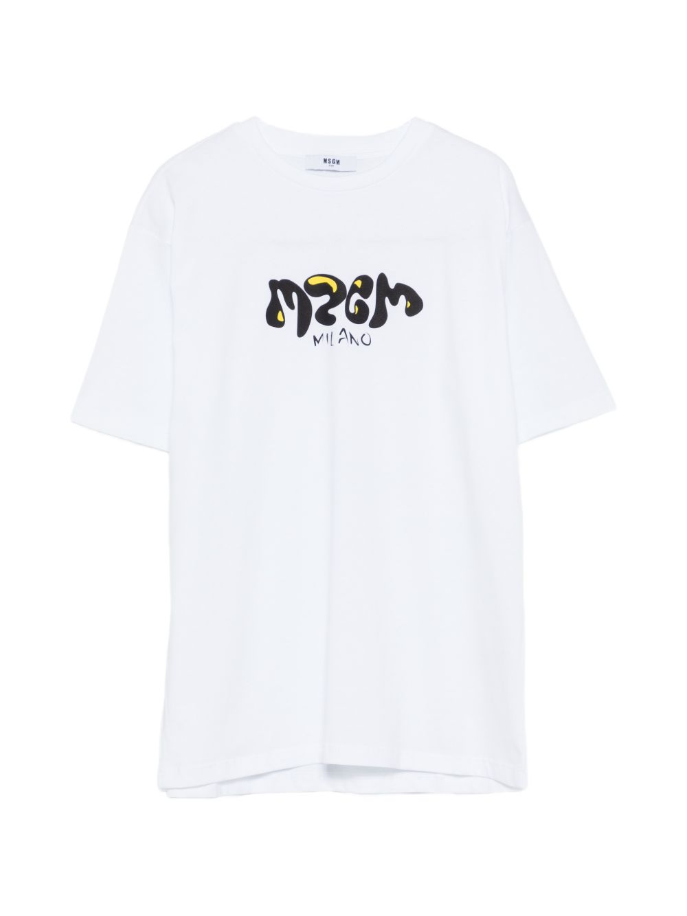 T-shirt bianca per bambino S6MSJBTH251 001 Msgm Kids 