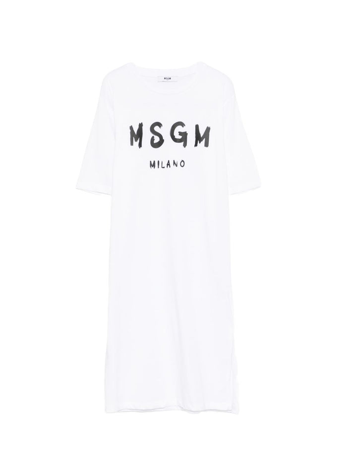 Abito bianco per bambina S6MSJGDR068 001 Msgm Kids 