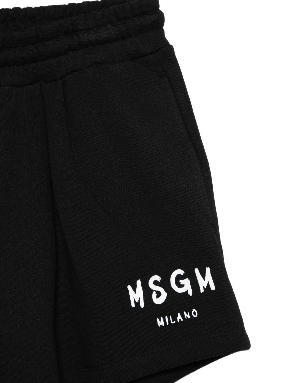 Bermuda nera per bambina S6MSJGSH066 110 Msgm Kids 