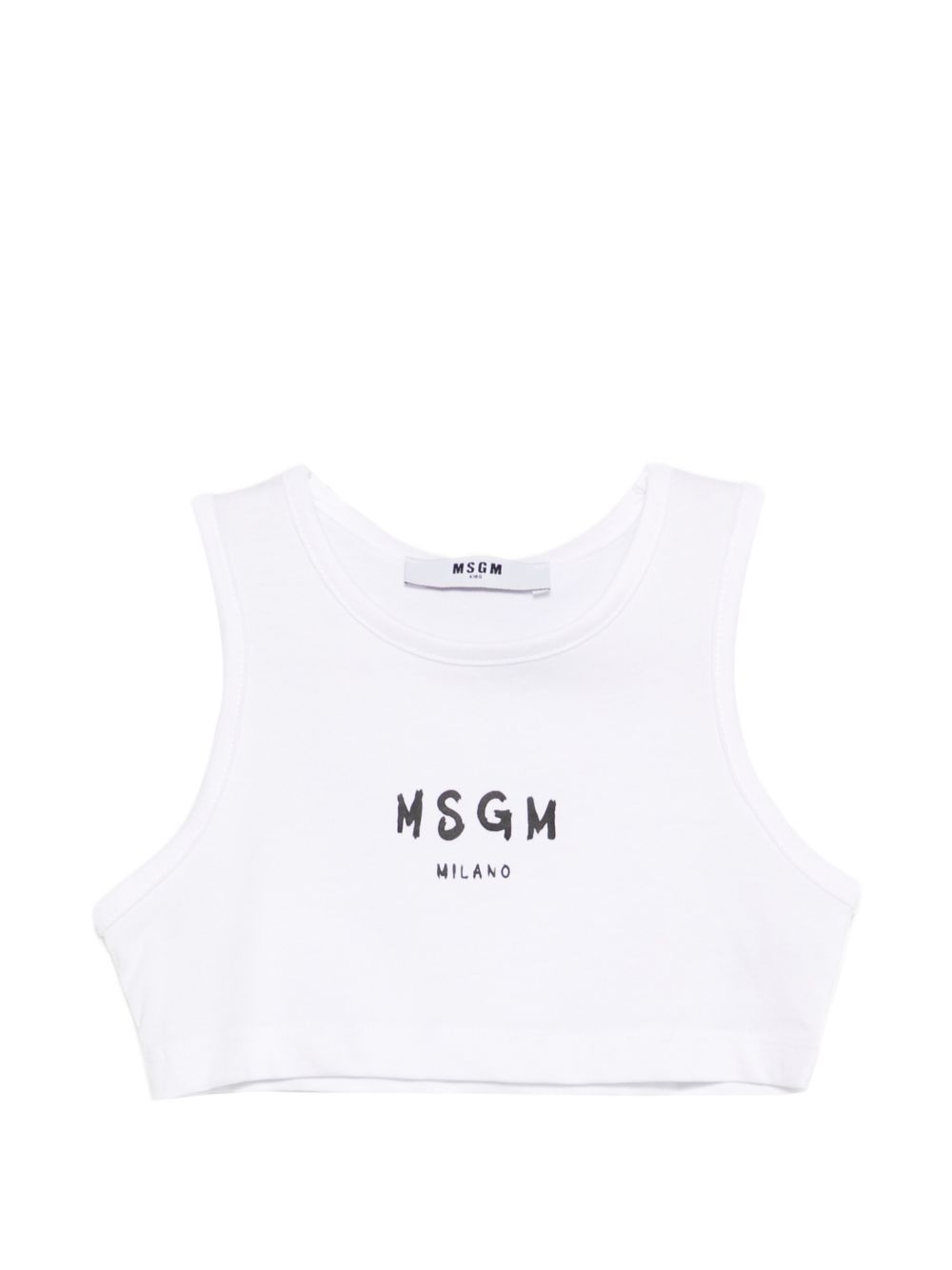 Top bianco per bambina S6MSJGTO011 001 Msgm Kids 