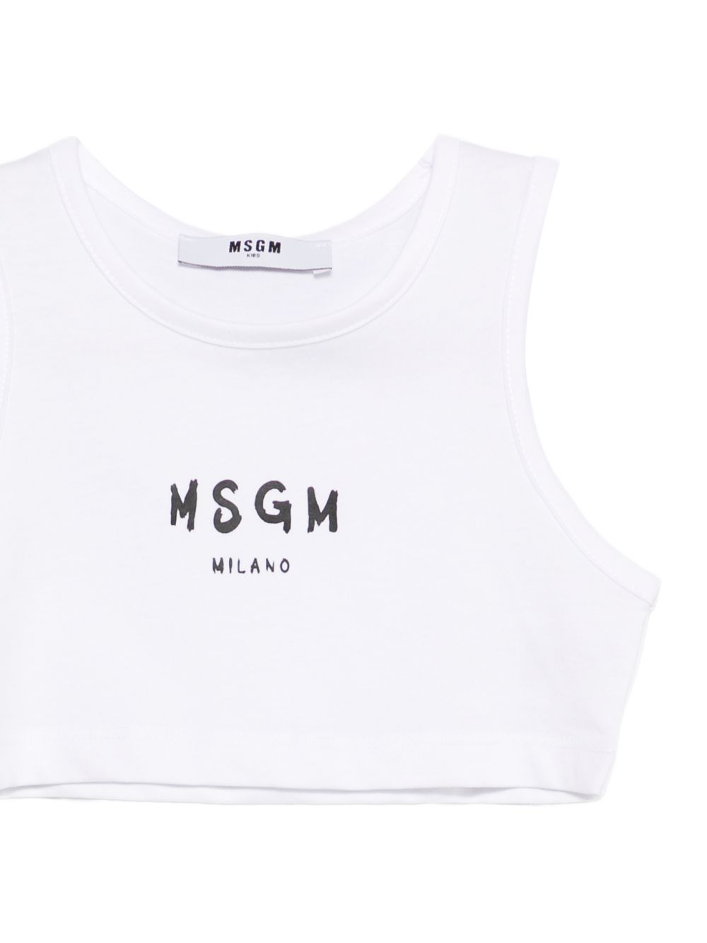 Top bianco per bambina S6MSJGTO011 001 Msgm Kids 