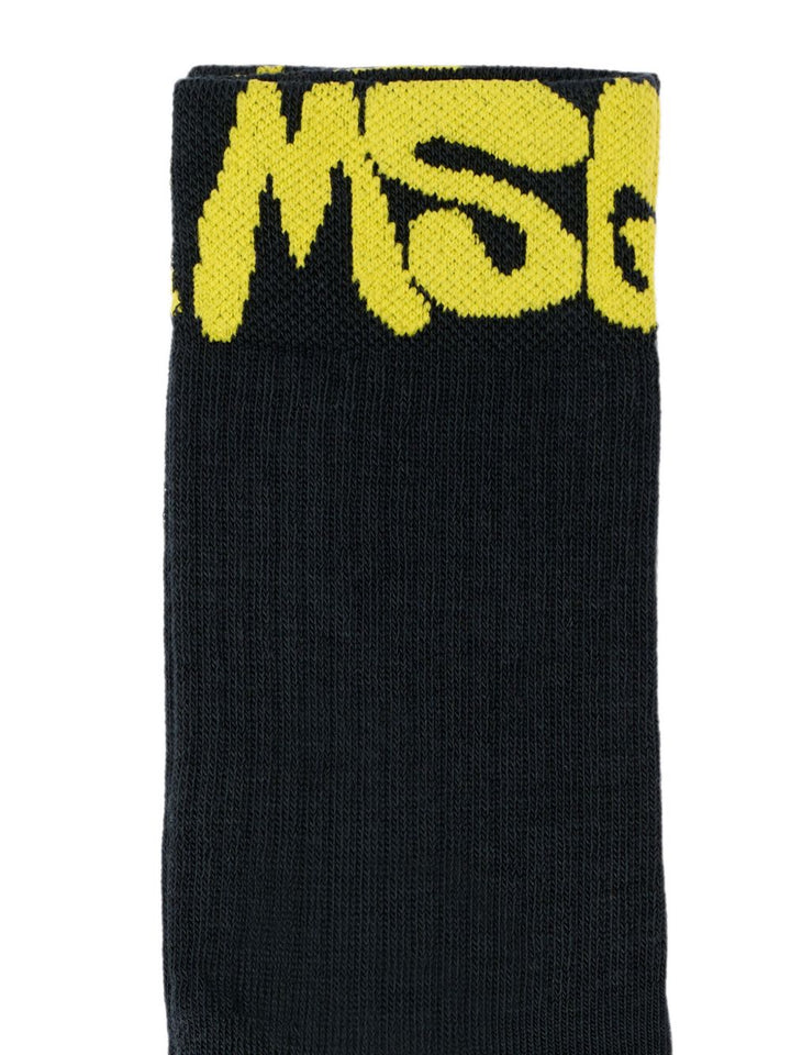 Calze nere/gialle per bambino S6MSJUSO308 MS040 Msgm Kids 