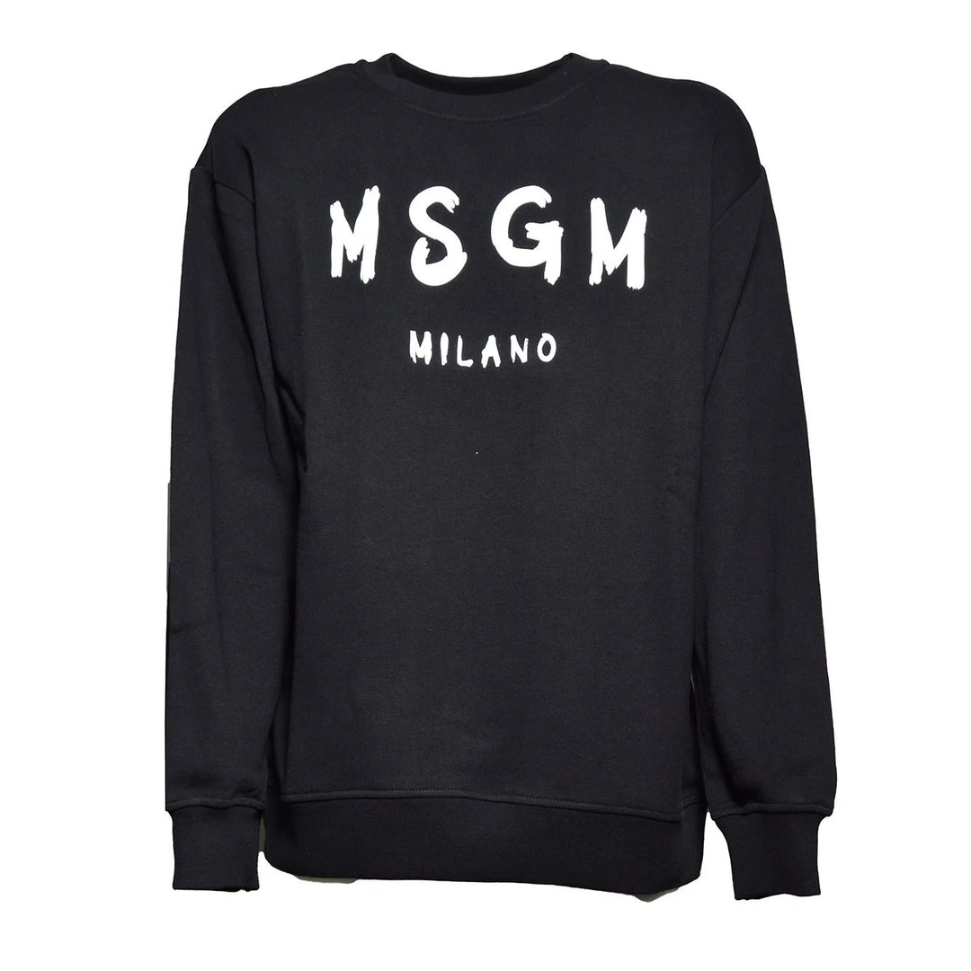 Felpa nera per bambino S6MSJUSW007 110 Msgm Kids 