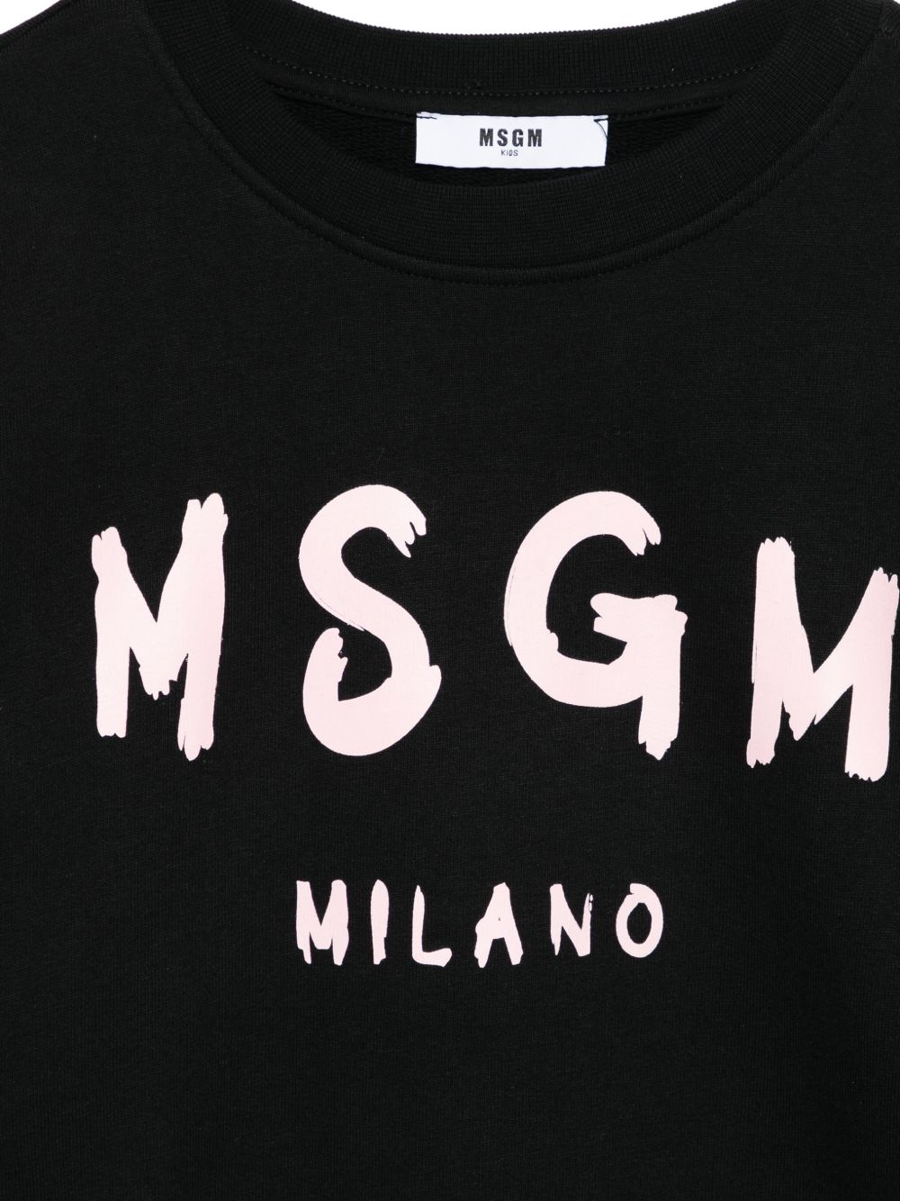 Felpa nera per bambino S6MSJUSW007 110/88 Msgm Kids 