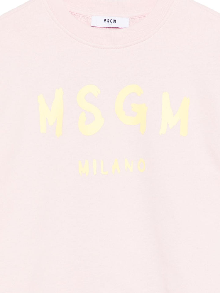 Felpa rosa per bambino S6MSJUSW007 MS076 Msgm Kids 