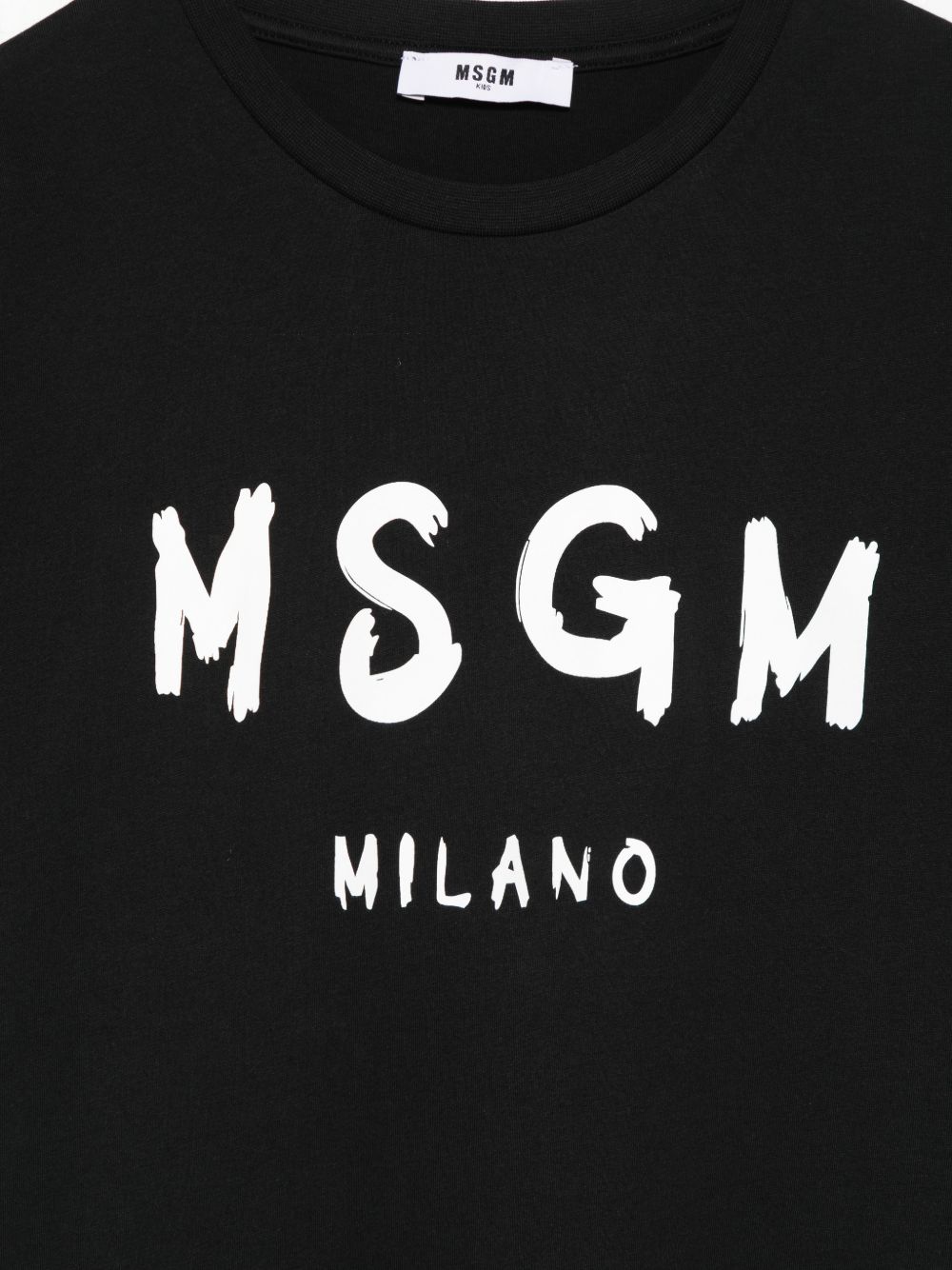 T-shirt nera per bambino S6MSJUTH001 110 Msgm Kids 