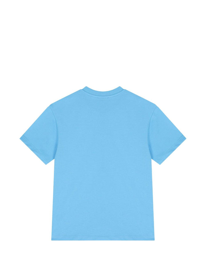 T.shirt blu per bambino S6MSJUTH001 MS073 Msgm Kids 