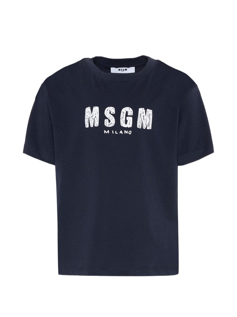 T-shirt blu scuro per bambino S6MSJUTH004 MS072 Msgm Kids 