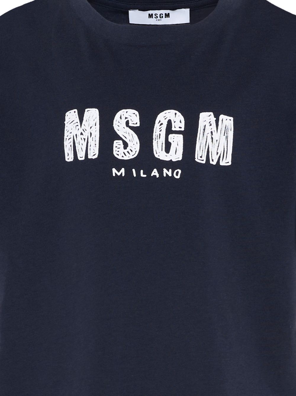 T-shirt blu scuro per bambino S6MSJUTH004 MS072 Msgm Kids 