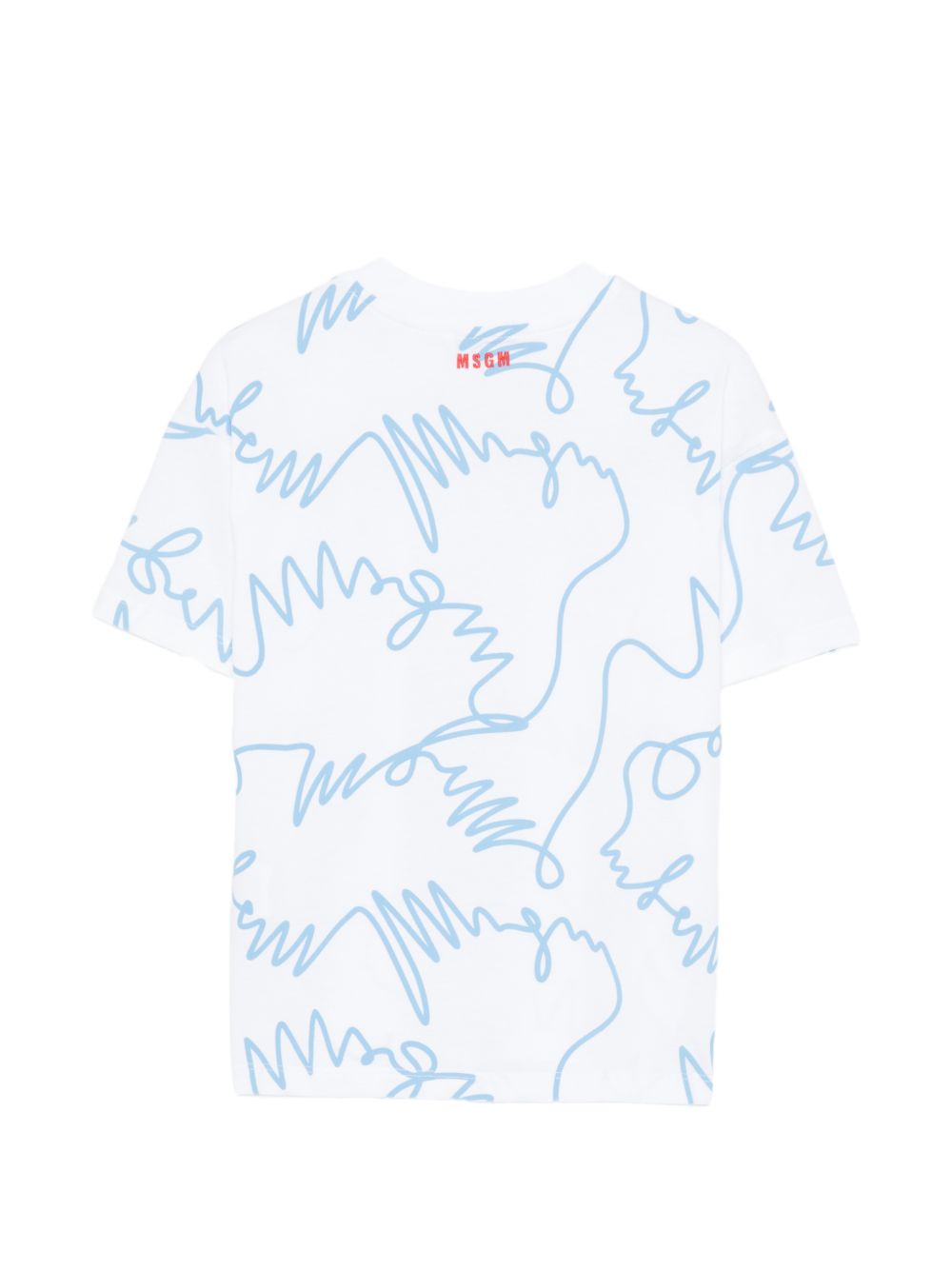 T-shirt bianca per bambino S6MSJUTH170 001/83 Msgm Kids 