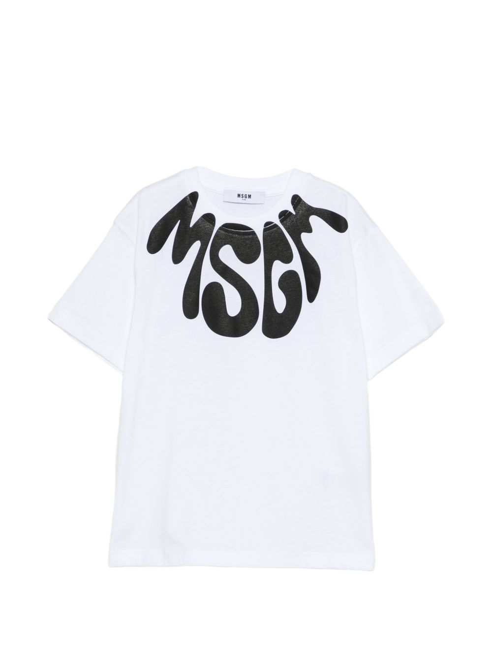 T-shirt bianca per bambino S6MSJUTH222 001/01 Msgm Kids 