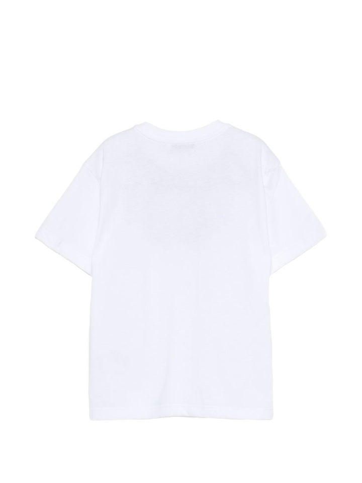 T-shirt bianca per bambino S6MSJUTH222 001/01 Msgm Kids 