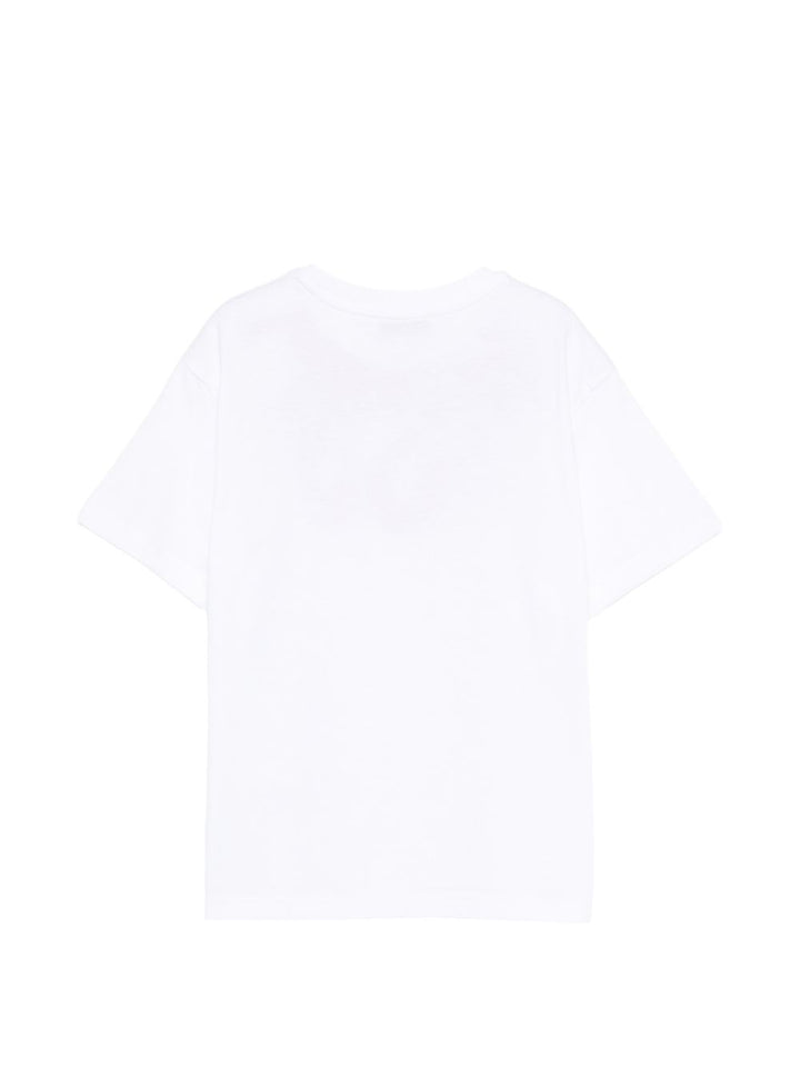 T-shirt bianca per bambino S6MSJUTH222 001/06 Msgm Kids 
