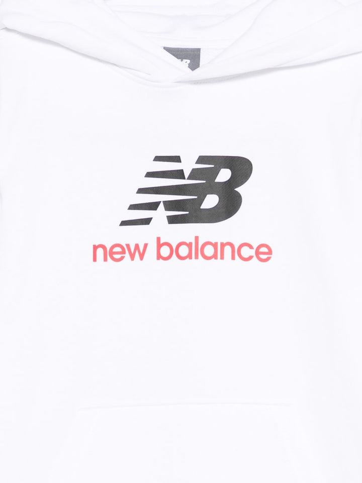 Felpa bianca per bambino LAKB0273 BWE New Balance Kids 