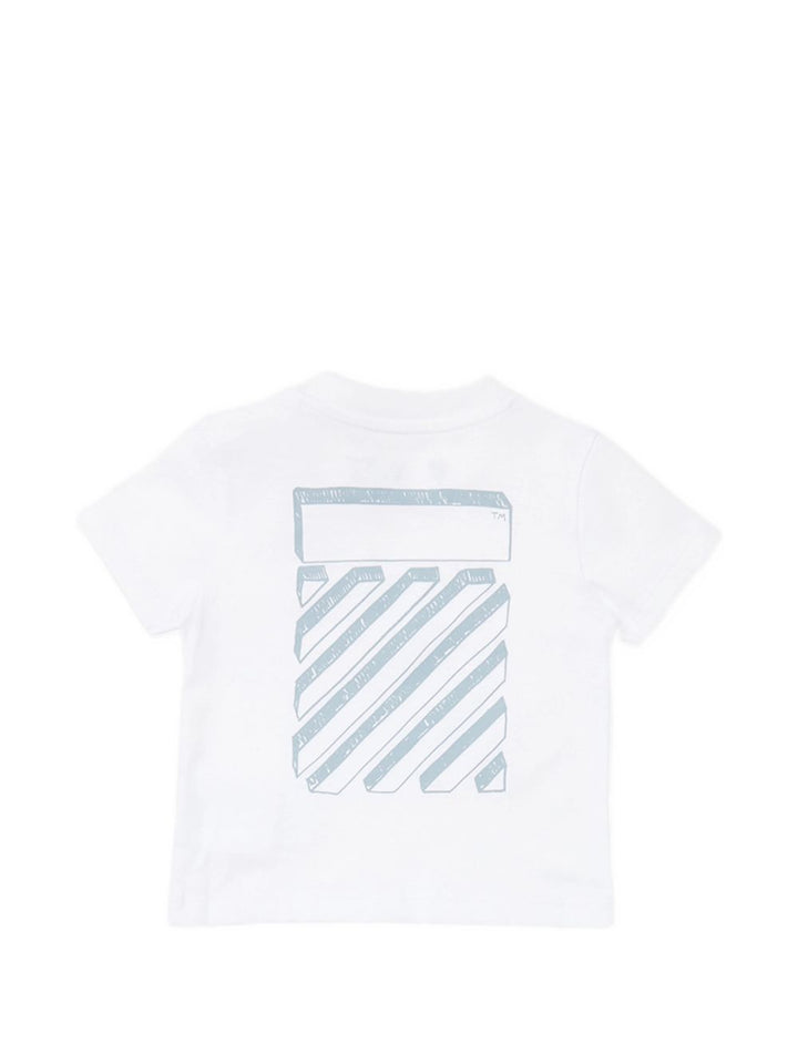 Completo bianco/azzurro per neonato OB2X007S26JER001 1000 Off White Kids 
