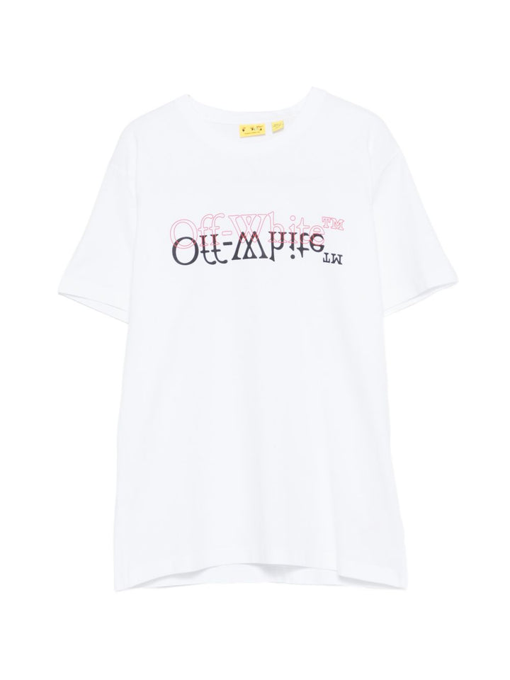 T-shirt bianca per bambino OBAA002S26JER001 1000 Off White Kids 