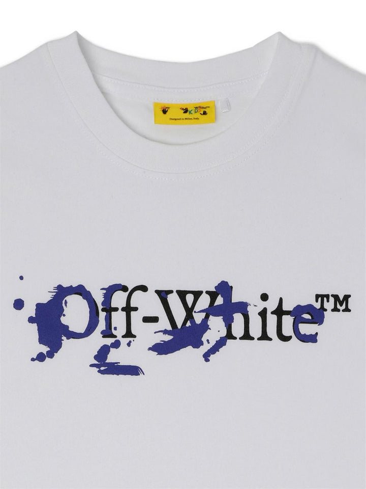 T-shirt bianco per bambino OBAA002S26JER002 1000 Off White Kids 