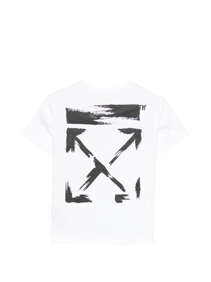 T-shirt bianca per bambino OBAA002S26JER006 1000 Off White Kids 