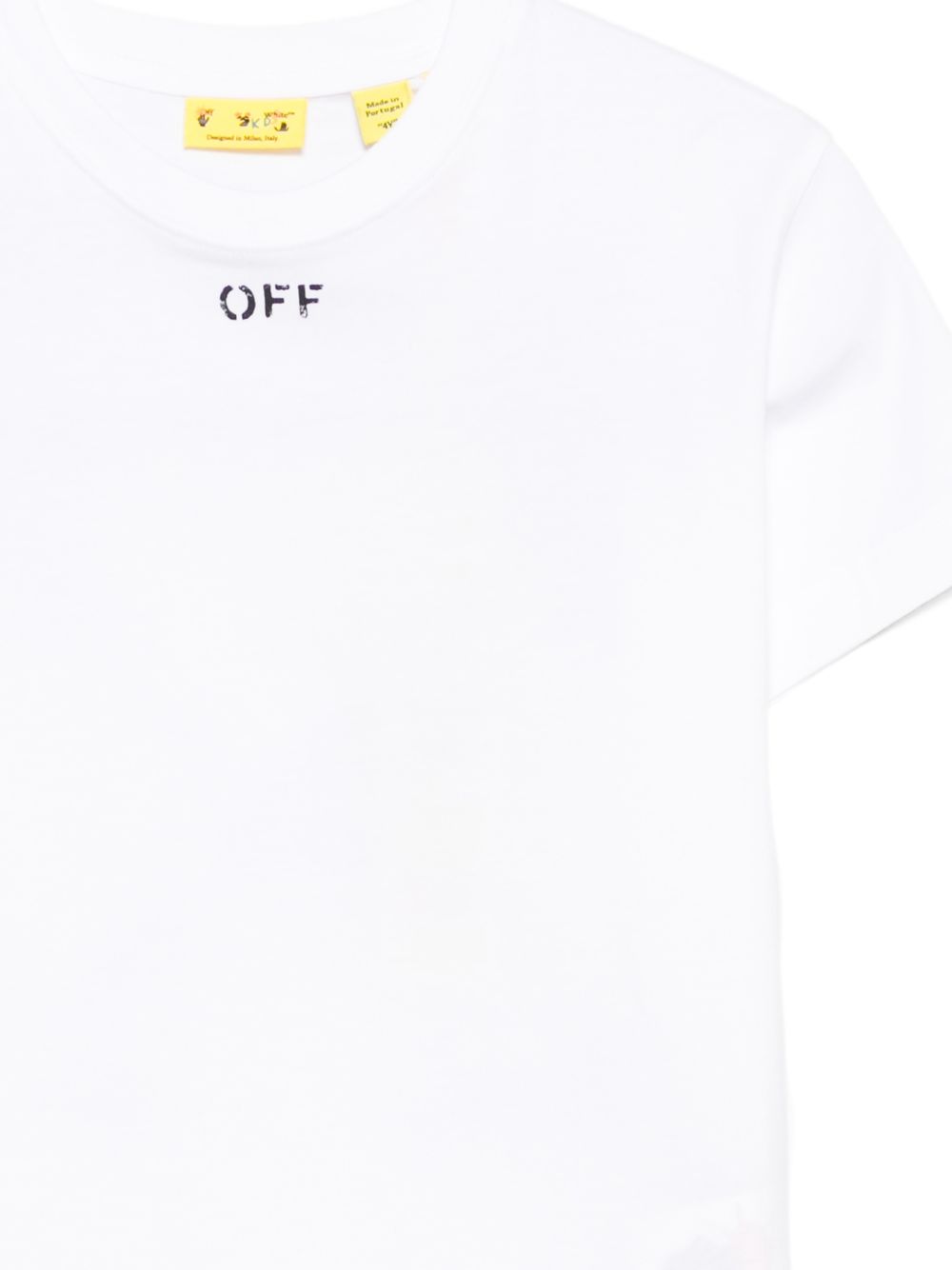 T-shirt bianca per bambino OBAA002S26JER006 1000 Off White Kids 