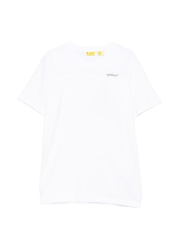T-shirt bianco per bambino OBAA002S26JER008 1000 Off White Kids 