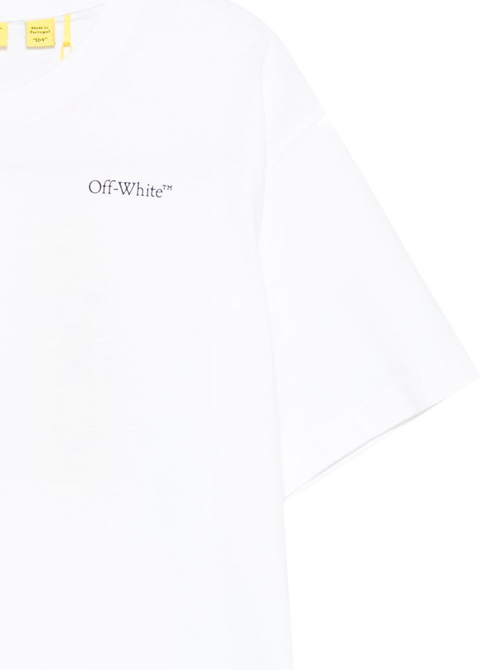 T-shirt bianco per bambino OBAA002S26JER008 1000 Off White Kids 