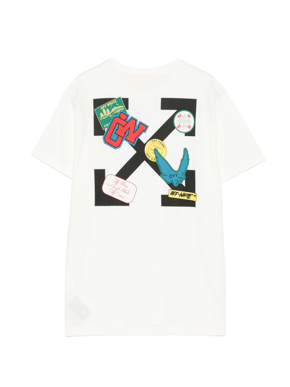 T-shirt bianco per bambino OBAA002S26JER00C 1000 Off White Kids 