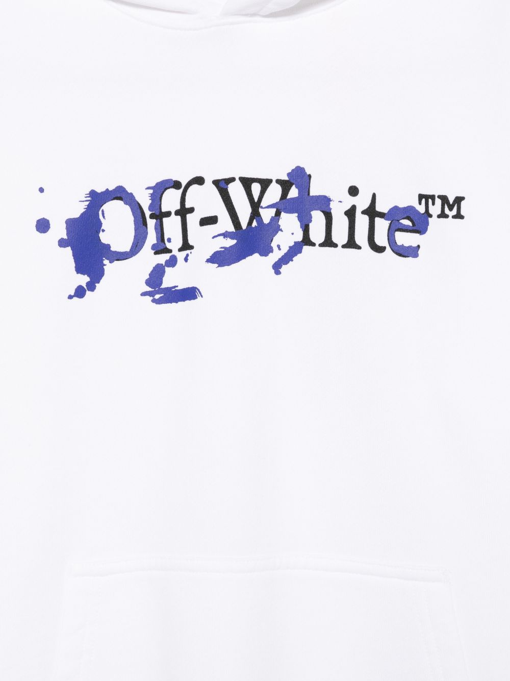 Felpa bianca per bambino OBBB001S26FLE002 1000 Off White Kids 