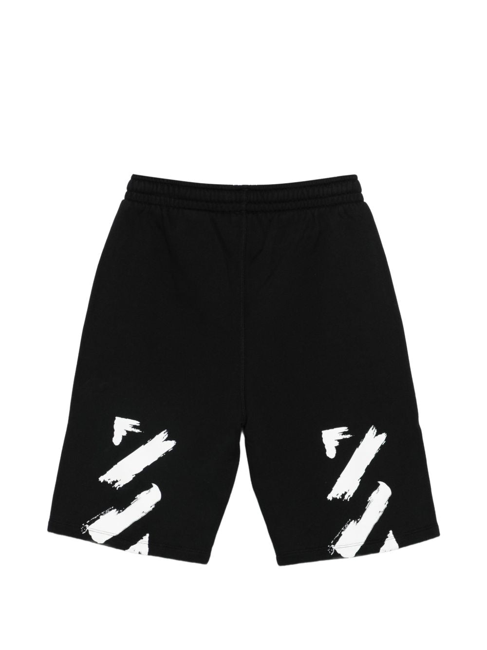 Bermuda nera per bambino OBCI001S26FLE003 0001 Off White Kids 