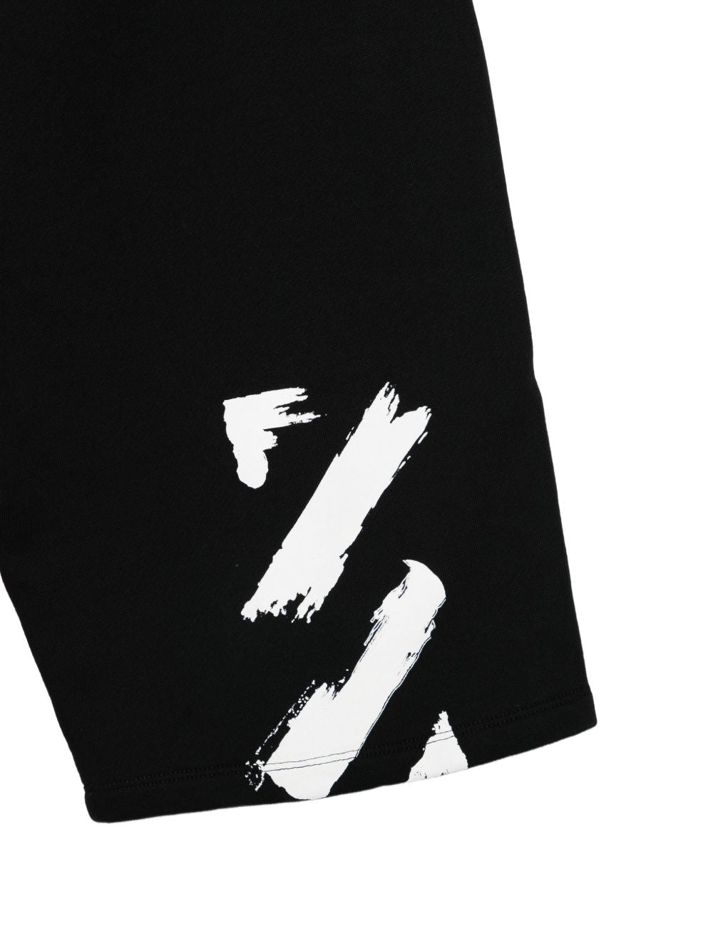 Bermuda nera per bambino OBCI001S26FLE003 0001 Off White Kids 