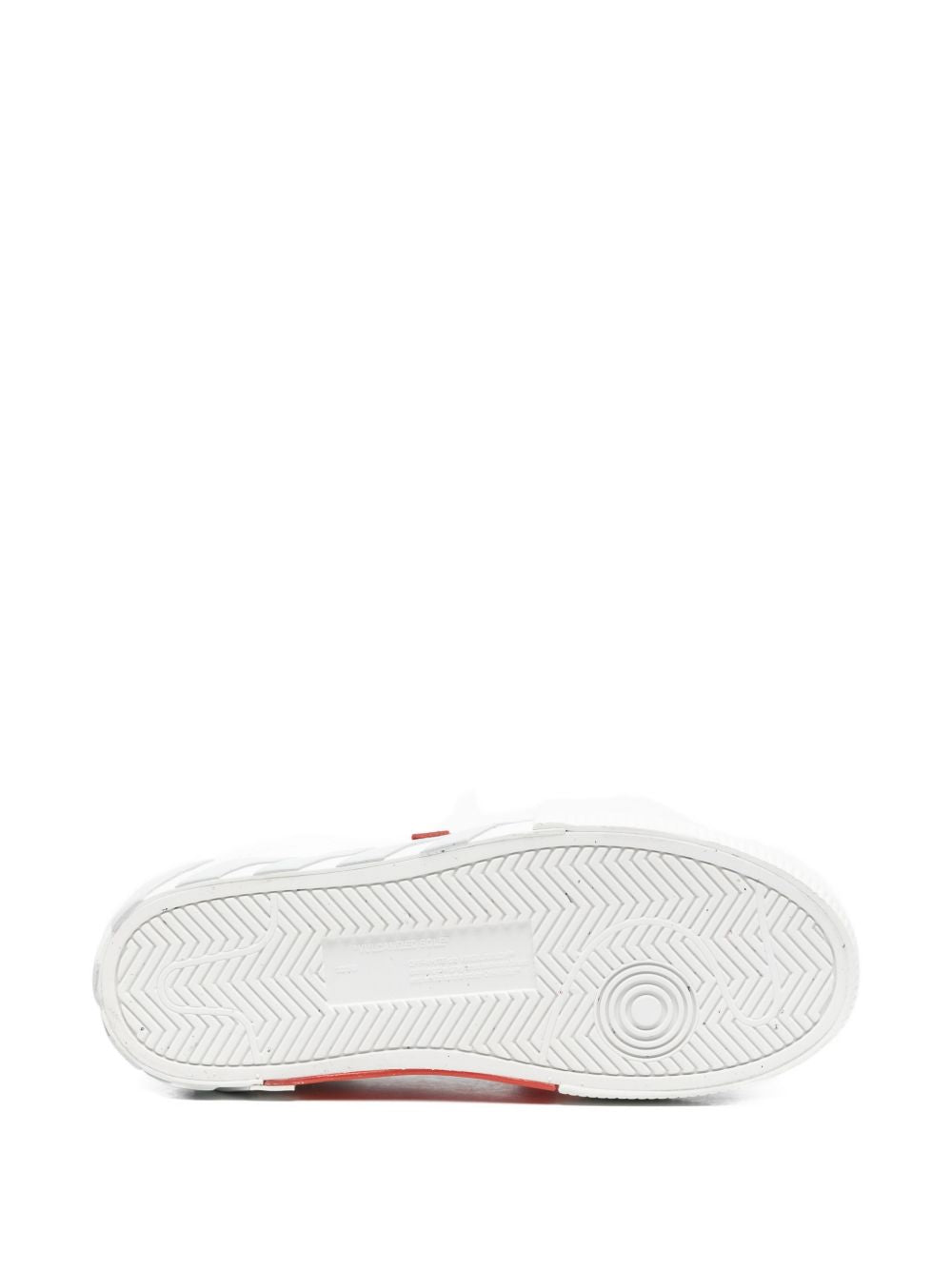 Sneakers bianche/rosse/grigo per bambino OBIA003S26LEA001 0105 Off White Kids 