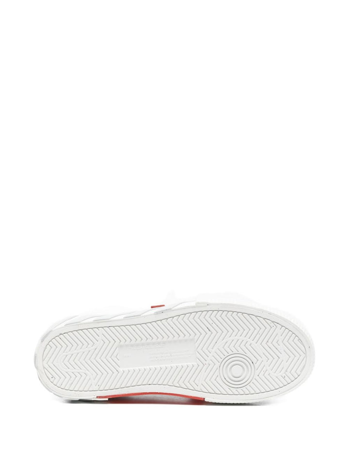 Sneakers bianche/rosse/grigo per bambino OBIA003S26LEA001 0105 Off White Kids 