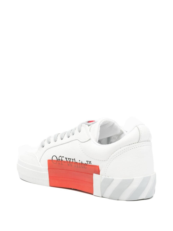 Sneakers bianche/rosse/grigo per bambino OBIA003S26LEA001 0105 Off White Kids 