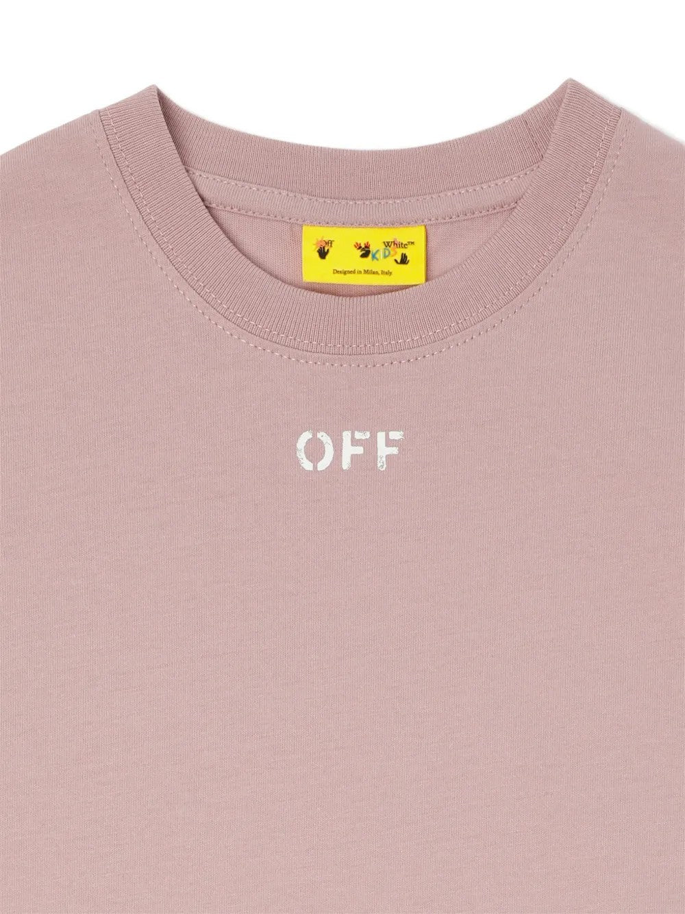 T-shirt rosa per bambina OG2B001S26JER001 9060 Off White Kids 