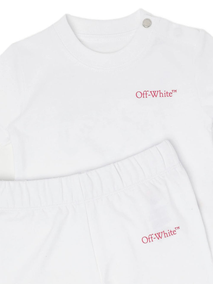 Completo sportivo bianco per neonata OG2X00BS26JER001 1000 Off White Kids 