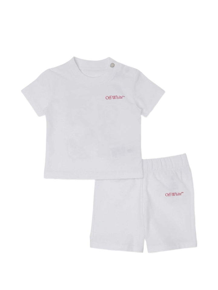 Completo sportivo bianco per neonata OG2X00BS26JER001 1000 Off White Kids 