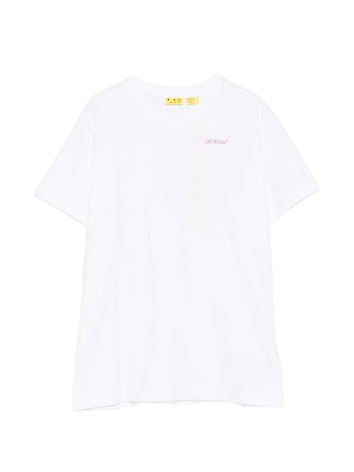 T-shirt bianco per bambino OGAA001S26JER005 1000 Off White Kids 