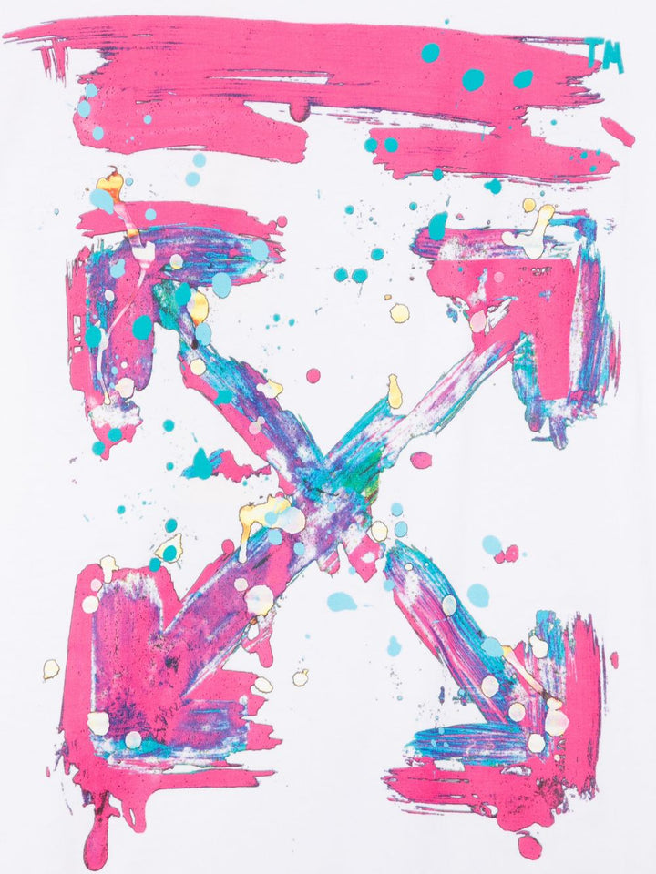 T-shirt bianco per bambino OGAA001S26JER005 1000 Off White Kids 