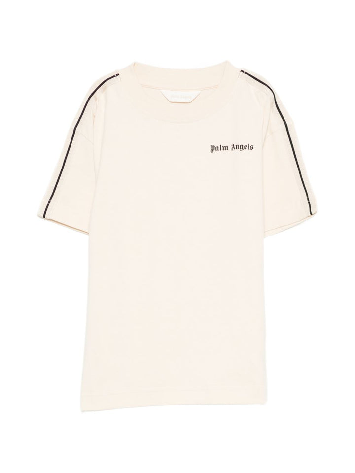 T-shirt crema per bambino PBAA011S26JER001 092 Palm Angels Kids 