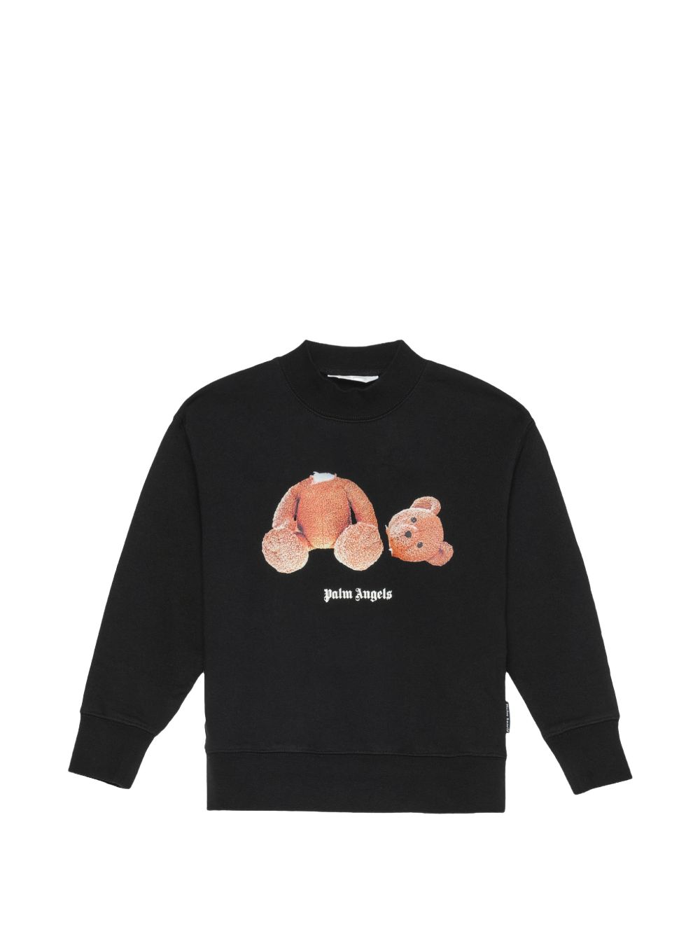 Felpa nera per bambino PBBA012S26FLE002 110 Palm Angels Kids 