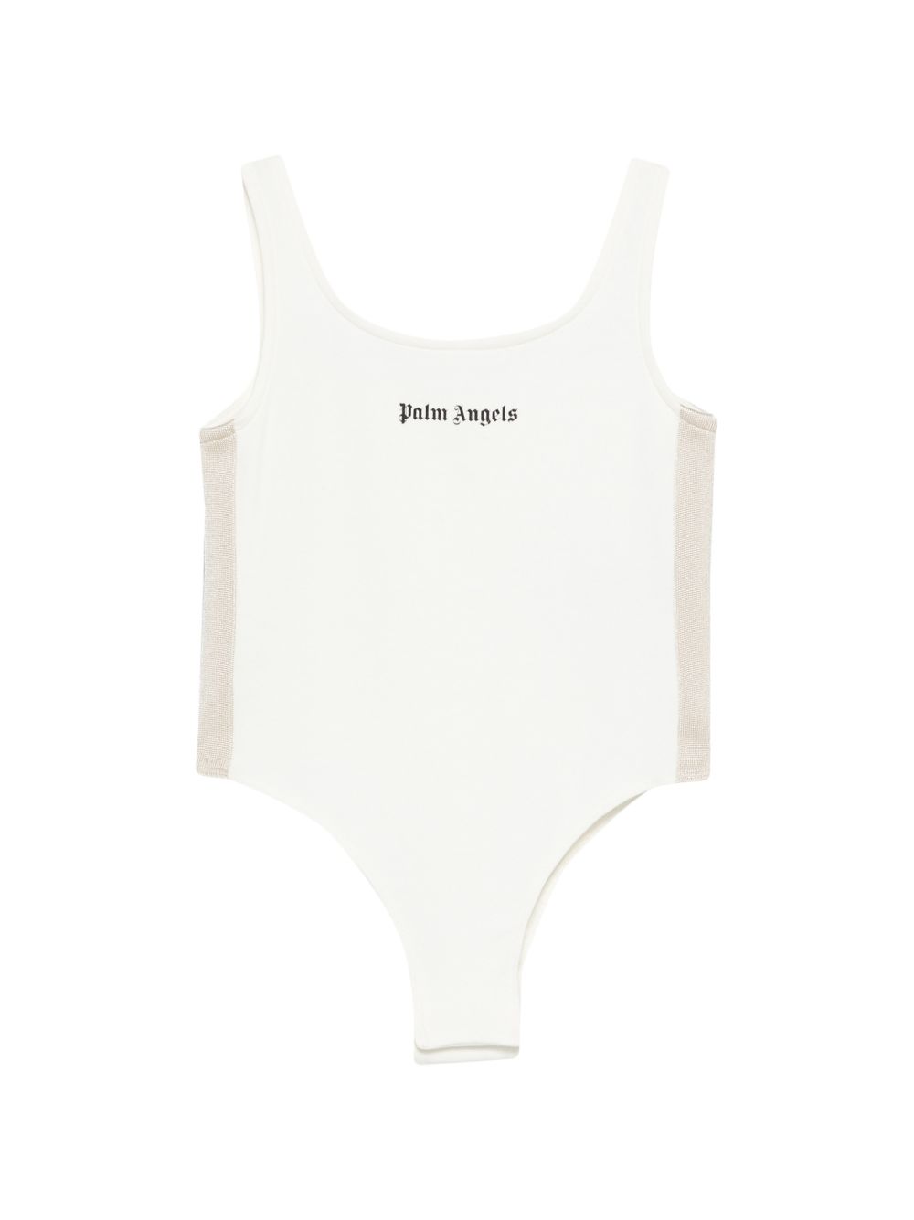 Body bianco per bambina PGBD00CS26FLE001 002 Palm Angels Kids 