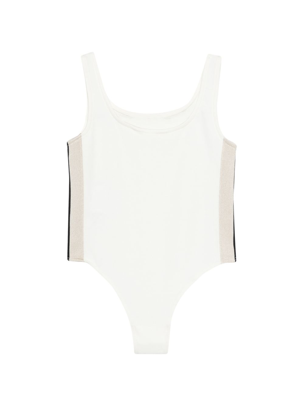 Body bianco per bambina PGBD00CS26FLE001 002 Palm Angels Kids 