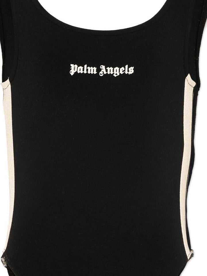 Body nero per bambina PGBD00CS26FLE001 110 Palm Angels Kids 