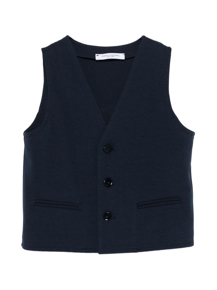 Gilet blu per bambino PP4208 BLU Paolo Pecora Kids 