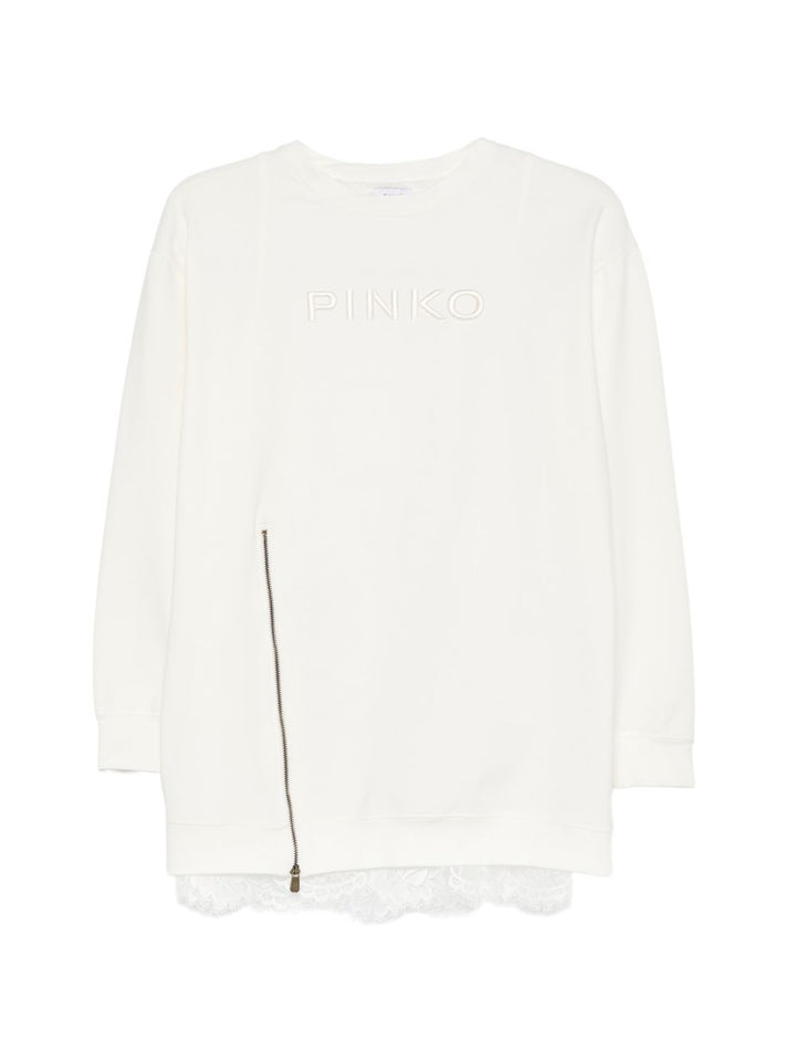 Abito bianco per bambina KFAB0630FE015 0065 Pinko Kids 