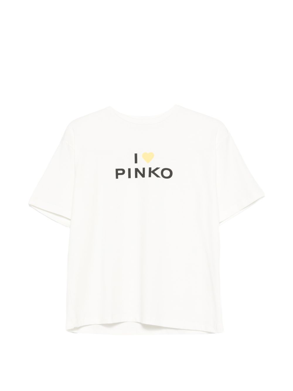 T-shirt bianca per bambina KFTS0340JE017 0980 Pinko Kids 