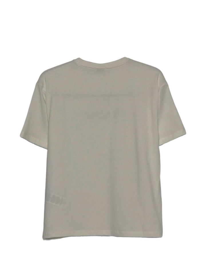 T-shirt bianca per bambina KFTS0340JE017 0980 Pinko Kids 